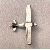 Cessna 172 Skyhawk znaczek 3D samolot na pins stare srebro (id: 195)